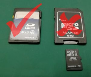 Sólo acepta SDcard, no micro SDcard.